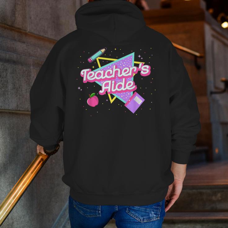 Cute Teacher's Aide Shirt 80's 90's Back To School For Men Women Men Zip Up Hoodie Back Print, funny gift Cute Teacher's Aide Shirt 80's 90's Back To School For Men Women Men Zip Up Hoodie Back Print, funny gift