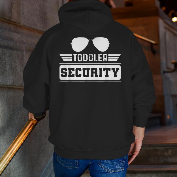 Daycare Provider Toddler Security Childcare Worker Teacher For Men Women Kids Men Zip Up Hoodie Back Print, funny gift