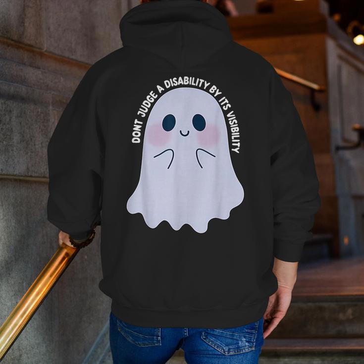 Dont Judge a Disability By Its Visibility Teacher Men Zip Up Hoodie Back Print, funny gift Dont Judge a Disability By Its Visibility Teacher Men Zip Up Hoodie Back Print, funny gift