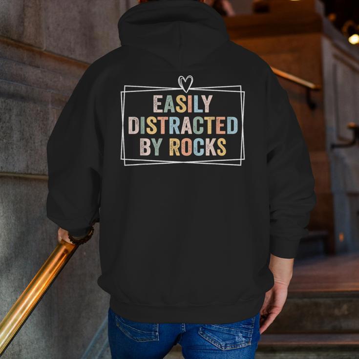Easily Distracted By Rocks Geology Teacher Men Zip Up Hoodie Back Print, funny gift Easily Distracted By Rocks Geology Teacher Men Zip Up Hoodie Back Print, funny gift