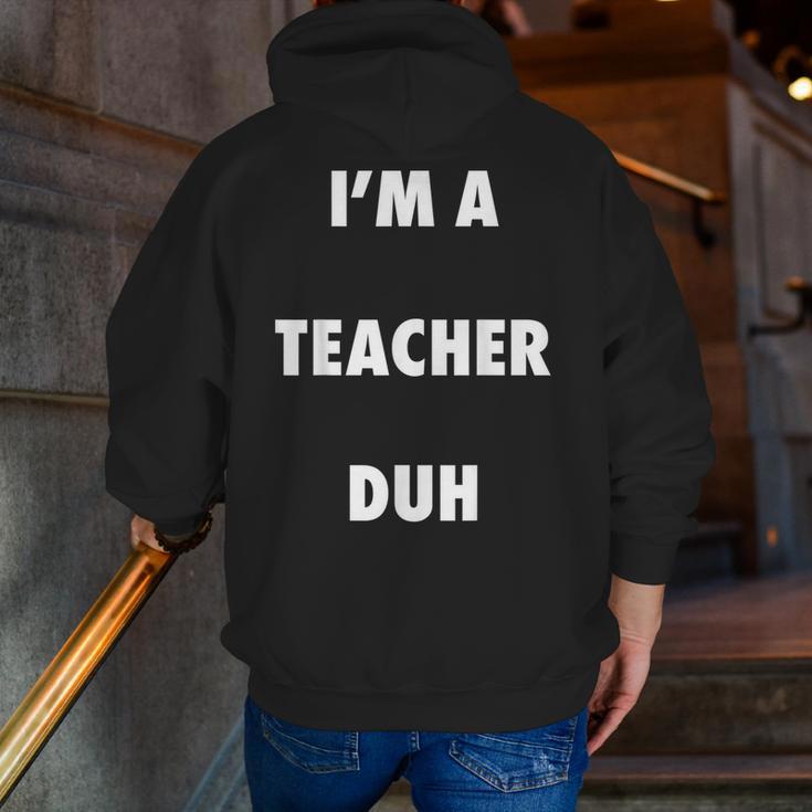 Easy Halloween Teacher Costume Shirt For Men Women Kids Men Zip Up Hoodie Back Print, funny gift