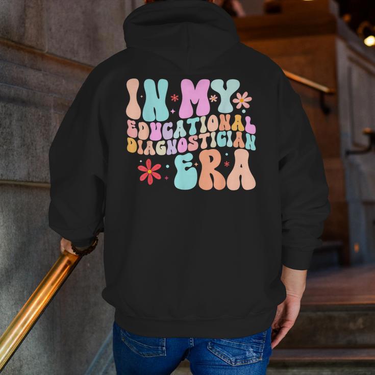 In My Educational Diagnostician Era Learning Support Teacher Men Zip Up Hoodie Back Print, funny gift