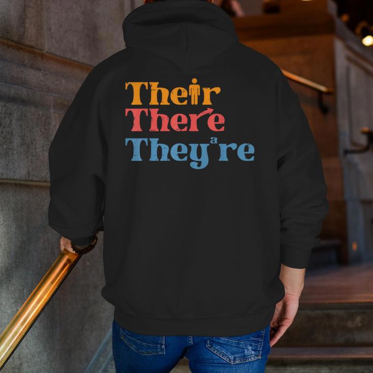 English Teacher Their There Theyre Grammar Men Women Men Zip Up Hoodie Back Print, English Teacher Hoodies, funny gift English Teacher Their There Theyre Grammar Men Women Men Zip Up Hoodie Back Print, English Teacher Hoodies, funny gift