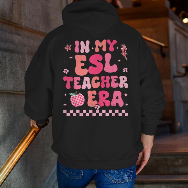 In My Esl Teacher Era Back To School ESL Teacher Groovy Men Zip Up Hoodie Back Print, Esl Teacher Hoodies, Groovy Teacher Hoodies, funny gift In My Esl Teacher Era Back To School ESL Teacher Groovy Men Zip Up Hoodie Back Print, Esl Teacher Hoodies, Groovy Teacher Hoodies, funny gift