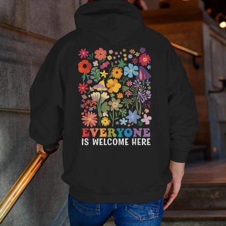 Everyone Is Welcome Here Tshirt Idaho Teacher Support Retro Men Zip Up Hoodie Back Print, funny gift Everyone Is Welcome Here Tshirt Idaho Teacher Support Retro Men Zip Up Hoodie Back Print, funny gift