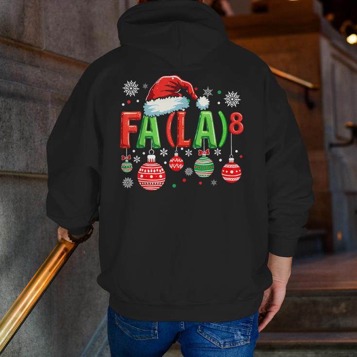 FA LA 8 Christmas Santa FA La Math Teacher Student Men Zip Up Hoodie Back Print, funny gift FA LA 8 Christmas Santa FA La Math Teacher Student Men Zip Up Hoodie Back Print, funny gift
