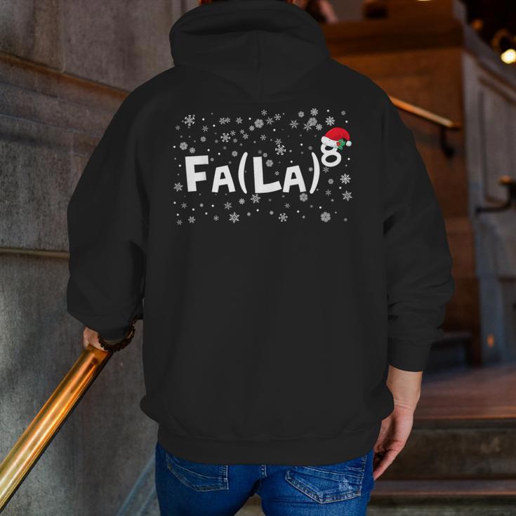 FA LA8 Christmas Santa Fa La Math Teacher Mathematic Men Zip Up Hoodie Back Print, funny gift
