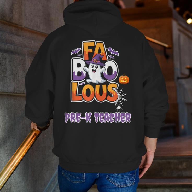 Fabulous Pre-K Teacher Halloween Costume Classroom Outfit Men Zip Up Hoodie Back Print, funny gift Fabulous Pre-K Teacher Halloween Costume Classroom Outfit Men Zip Up Hoodie Back Print, funny gift