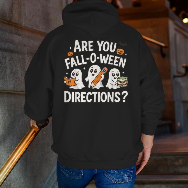 Are You Fall O Ween Directions Halloween Teacher Ghosts Men Zip Up Hoodie Back Print, funny gift Are You Fall O Ween Directions Halloween Teacher Ghosts Men Zip Up Hoodie Back Print, funny gift