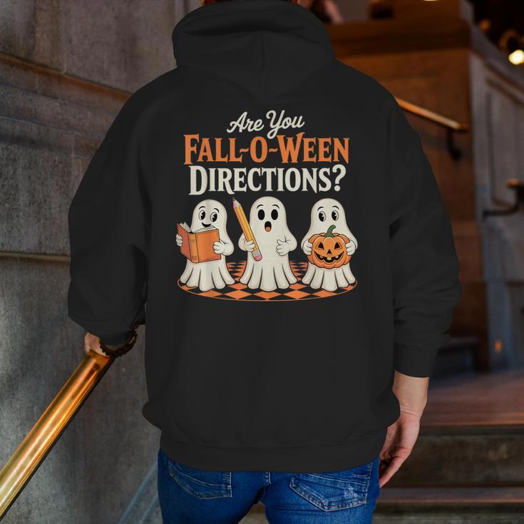 Are You Fall O Ween DirectionsRetro Teacher Halloween Ghost Men Zip Up Hoodie Back Print, funny gift Are You Fall O Ween DirectionsRetro Teacher Halloween Ghost Men Zip Up Hoodie Back Print, funny gift