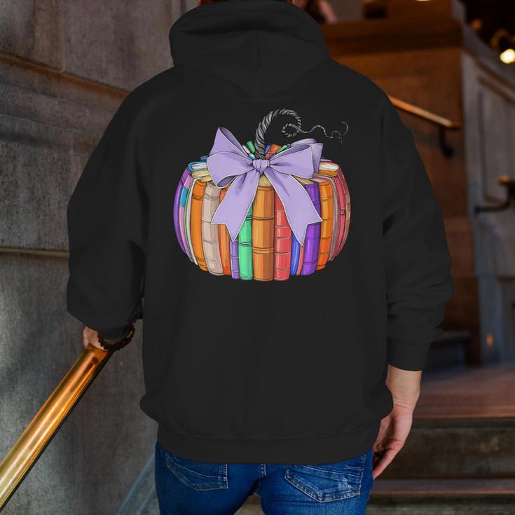 Fall Pumpkin Books Lover Halloween Teacher Teaching Staff Men Zip Up Hoodie Back Print, funny gift Fall Pumpkin Books Lover Halloween Teacher Teaching Staff Men Zip Up Hoodie Back Print, funny gift