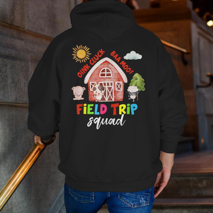 Farm Field Trip Squad Field Day 2025 Teachers Students Men Zip Up Hoodie Back Print, funny gift Farm Field Trip Squad Field Day 2025 Teachers Students Men Zip Up Hoodie Back Print, funny gift