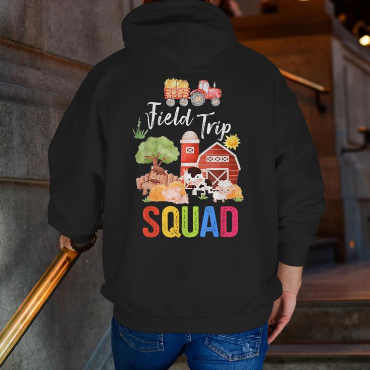 Farm Trip Field Trip Squad Farm Visit Teachers Students Men Zip Up Hoodie Back Print, funny gift