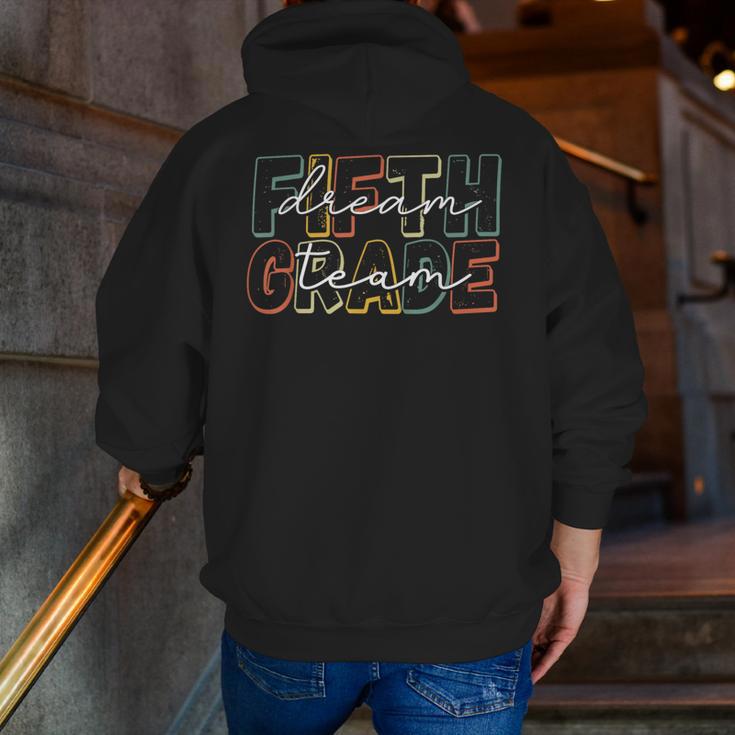 Fifth Grade Dream Team 5th Grade First Day Of School Teacher Men Zip Up Hoodie Back Print, First Grade Teacher Hoodies, funny gift Fifth Grade Dream Team 5th Grade First Day Of School Teacher Men Zip Up Hoodie Back Print, First Grade Teacher Hoodies, funny gift