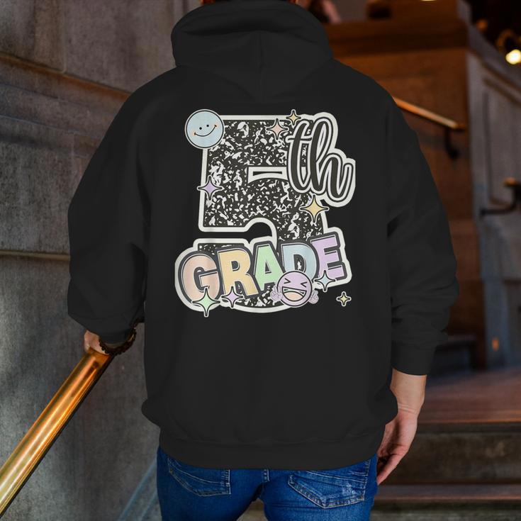 First Day Of Fifth Grade Composition Notebook Teacher Men Zip Up Hoodie Back Print, First Grade Teacher Hoodies, funny gift First Day Of Fifth Grade Composition Notebook Teacher Men Zip Up Hoodie Back Print, First Grade Teacher Hoodies, funny gift
