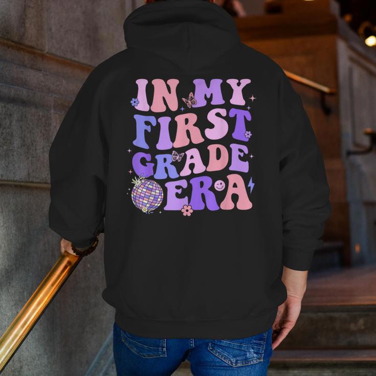 In My First Grade Era 1st Grade Girls Teacher Back To School Men Zip Up Hoodie Back Print, First Grade Teacher Hoodies, funny gift