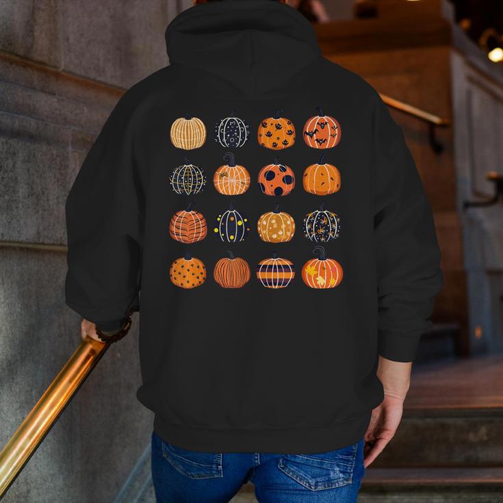 Folk Art Pumpkins Teacher Nurses Admin Witch Halloween Cute Men Zip Up Hoodie Back Print, funny gift Folk Art Pumpkins Teacher Nurses Admin Witch Halloween Cute Men Zip Up Hoodie Back Print, funny gift