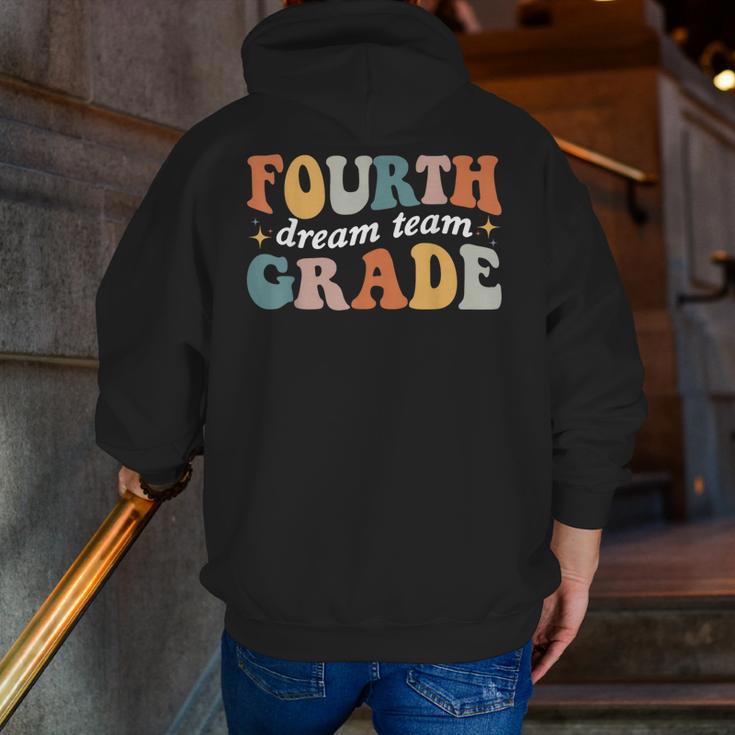 Fourth Grade Dream Team 4th Grade Teacher Back To School Men Zip Up Hoodie Back Print, 4th Grade Teacher Hoodies, funny gift Fourth Grade Dream Team 4th Grade Teacher Back To School Men Zip Up Hoodie Back Print, 4th Grade Teacher Hoodies, funny gift