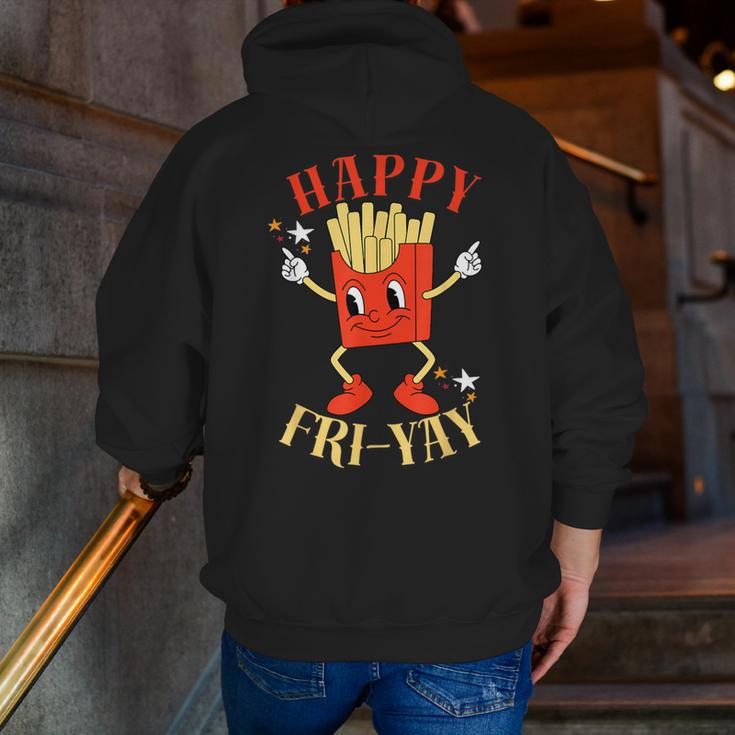 Fun Teacher Happy Fri Yay French Fries Friday Lovers Men Zip Up Hoodie Back Print, funny gift Fun Teacher Happy Fri Yay French Fries Friday Lovers Men Zip Up Hoodie Back Print, funny gift