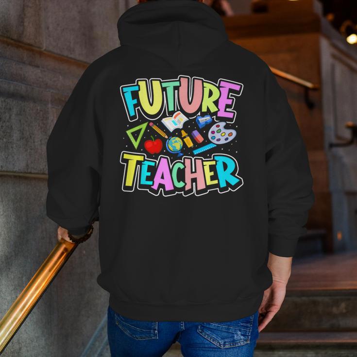 Future Teacher Kid's Career Men Zip Up Hoodie Back Print, Future Teacher Hoodies, funny gift Future Teacher Kid's Career Men Zip Up Hoodie Back Print, Future Teacher Hoodies, funny gift