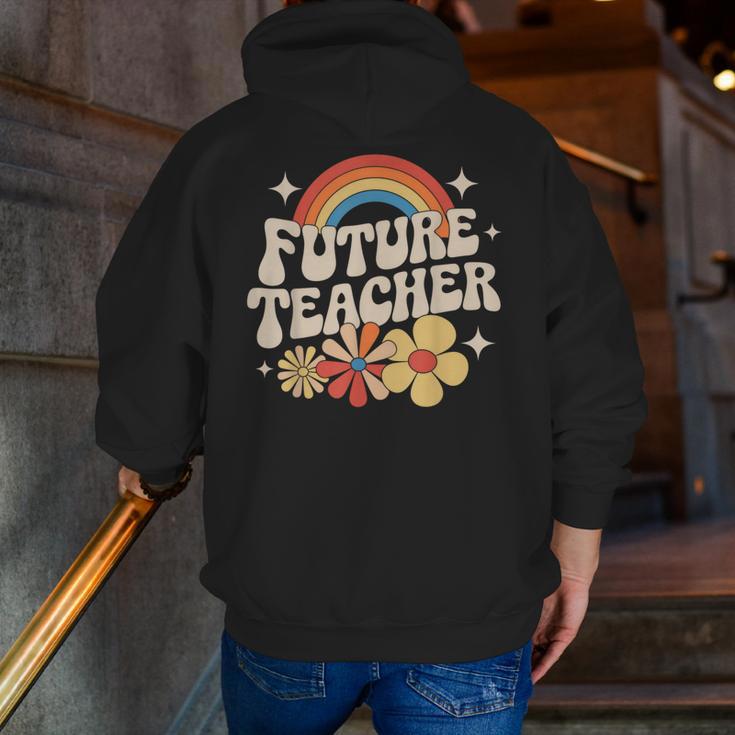 Future Teacher Kids Youth Girls Rainbow Pre-k Kindergarten Men Zip Up Hoodie Back Print, Future Teacher Hoodies, funny gift Future Teacher Kids Youth Girls Rainbow Pre-k Kindergarten Men Zip Up Hoodie Back Print, Future Teacher Hoodies, funny gift