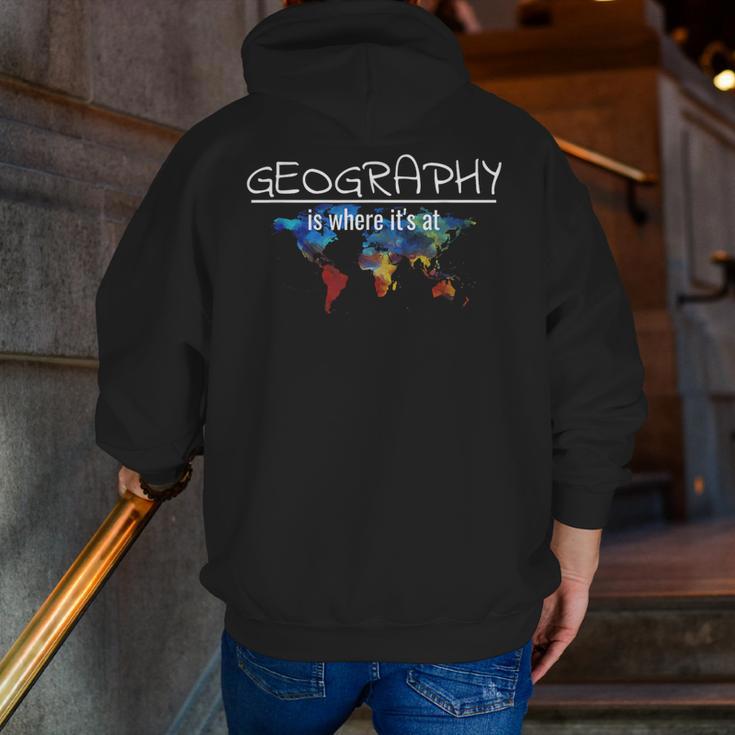 Geography Teacher Earth Day Is Where It's At For Men Women Kids Men Zip Up Hoodie Back Print, funny gift Geography Teacher Earth Day Is Where It's At For Men Women Kids Men Zip Up Hoodie Back Print, funny gift