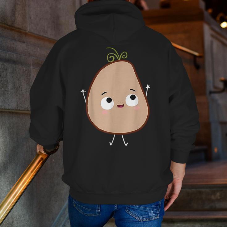 Good Egg Teacher Halloween Costume The Couch Potato Men Zip Up Hoodie Back Print, funny gift