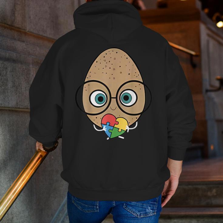 The Good Egg Teacher Halloween Costume Food Group Cute Men Zip Up Hoodie Back Print, funny gift