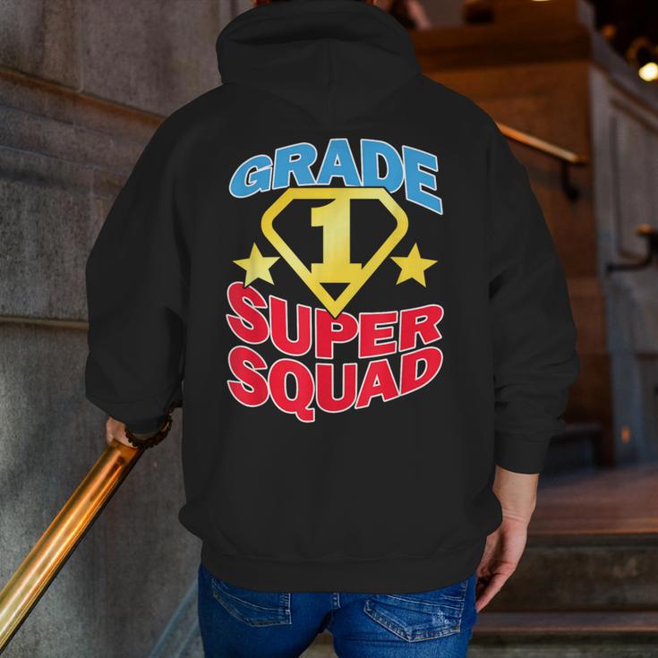 Grade 1 Super Squad Superhero Teacher Team Men Zip Up Hoodie Back Print, Super Teacher Hoodies, funny gift Grade 1 Super Squad Superhero Teacher Team Men Zip Up Hoodie Back Print, Super Teacher Hoodies, funny gift