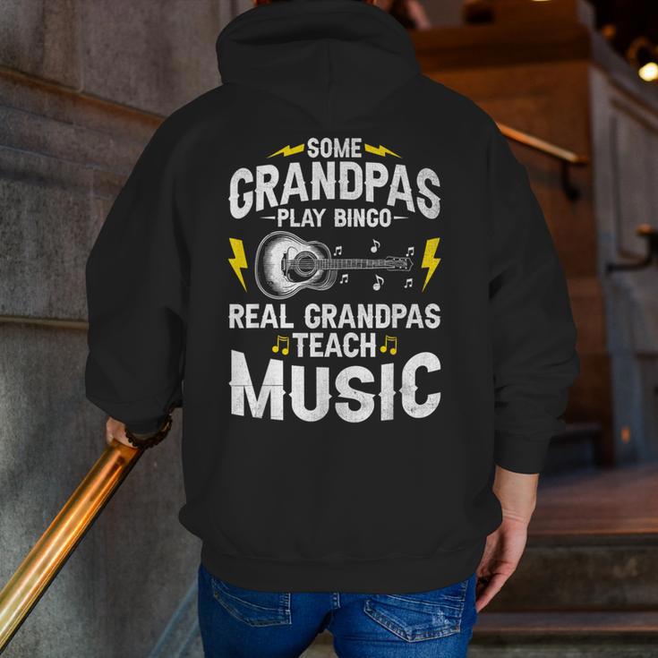 Some Grandpas Play Bingo Real Grandpas Teach Music Teacher Men Zip Up Hoodie Back Print, funny gift Some Grandpas Play Bingo Real Grandpas Teach Music Teacher Men Zip Up Hoodie Back Print, funny gift
