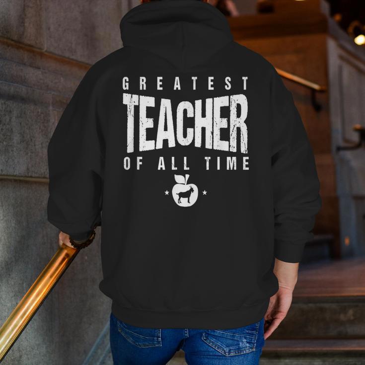 Greatest Teacher Of All Time Teachers Day 1 Teacher Goat Men Zip Up Hoodie Back Print, funny gift Greatest Teacher Of All Time Teachers Day 1 Teacher Goat Men Zip Up Hoodie Back Print, funny gift