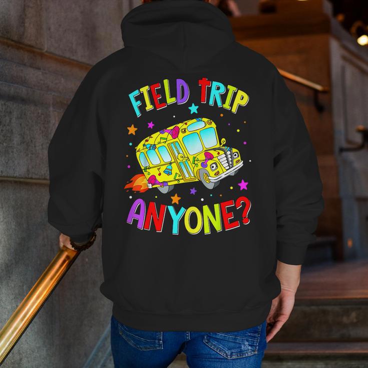 Groovy Field Trip Anyone Happy Field Day For Teachers Kids Men Zip Up Hoodie Back Print, funny gift Groovy Field Trip Anyone Happy Field Day For Teachers Kids Men Zip Up Hoodie Back Print, funny gift