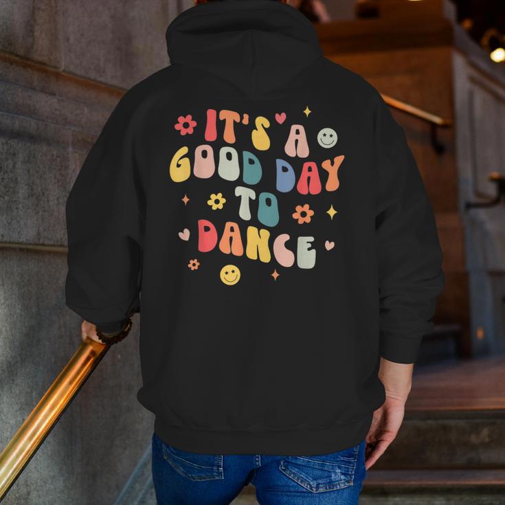 Groovy Its A Good Day To Dance Dance Teacher Men Zip Up Hoodie Back Print, Groovy Teacher Hoodies, funny gift