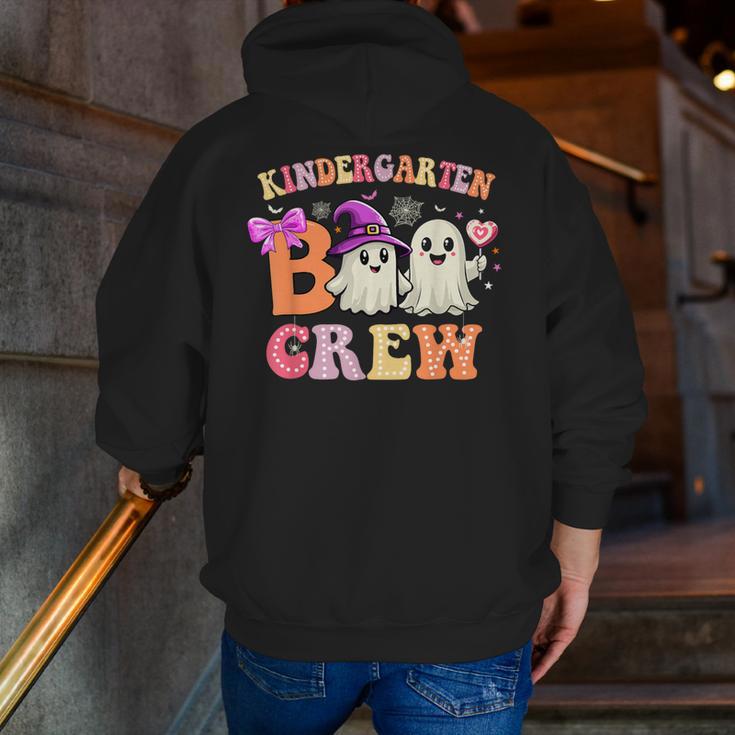 Groovy Kindergarten Boo Crew Kinder Halloween Teacher Kids Men Zip Up Hoodie Back Print, Groovy Teacher Hoodies, funny gift Groovy Kindergarten Boo Crew Kinder Halloween Teacher Kids Men Zip Up Hoodie Back Print, Groovy Teacher Hoodies, funny gift