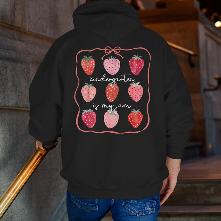 Groovy Kindergarten Is My Jam Strawberry Kinder Team Teacher Men Zip Up Hoodie Back Print, Groovy Teacher Hoodies, funny gift Groovy Kindergarten Is My Jam Strawberry Kinder Team Teacher Men Zip Up Hoodie Back Print, Groovy Teacher Hoodies, funny gift