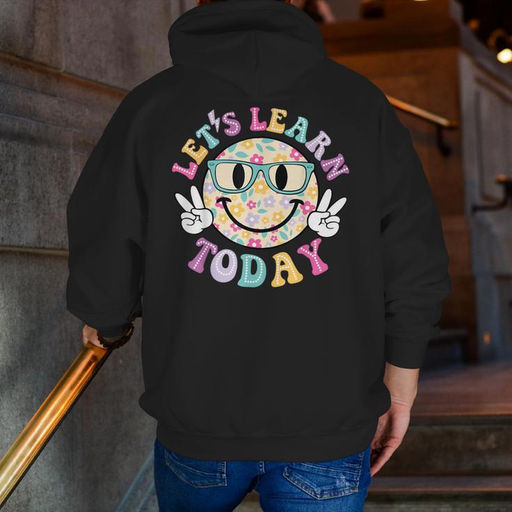 Groovy Retro Lets Learn Today Teacher Student Back To School Men Zip Up Hoodie Back Print, Groovy Teacher Hoodies, funny gift Groovy Retro Lets Learn Today Teacher Student Back To School Men Zip Up Hoodie Back Print, Groovy Teacher Hoodies, funny gift