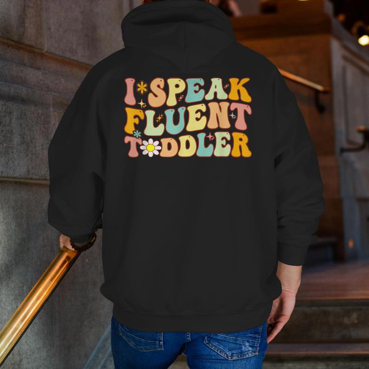 Groovy I Speak Fluent Toddler Daycare Provider Teacher Men Zip Up Hoodie Back Print, Groovy Teacher Hoodies, funny gift Groovy I Speak Fluent Toddler Daycare Provider Teacher Men Zip Up Hoodie Back Print, Groovy Teacher Hoodies, funny gift