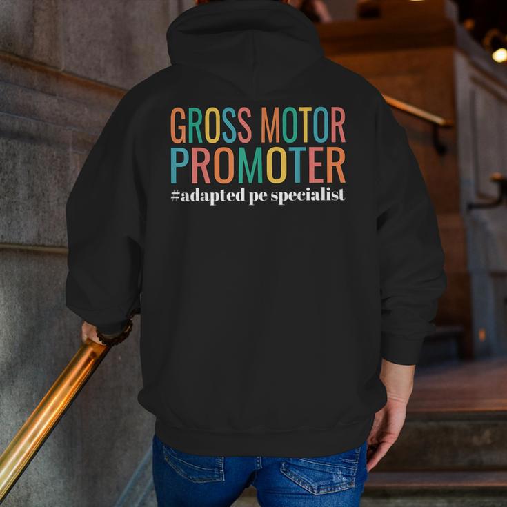 Gross Motor Promoter Adapted PE Specialist PE Teacher Art Men Zip Up Hoodie Back Print, Pe Teacher Hoodies, funny gift Gross Motor Promoter Adapted PE Specialist PE Teacher Art Men Zip Up Hoodie Back Print, Pe Teacher Hoodies, funny gift