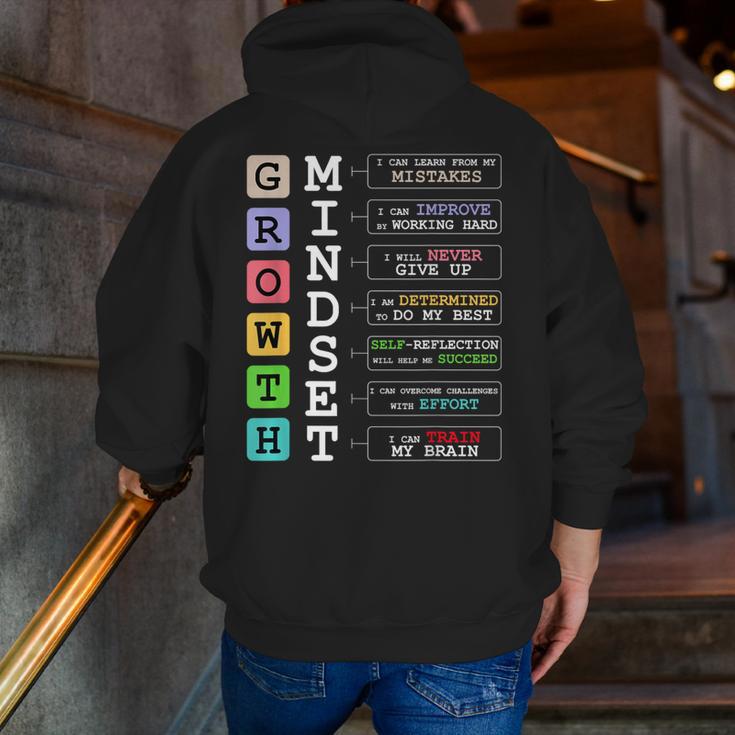 Growth Mindset Shirt Positive School Classroom Teacher Men Zip Up Hoodie Back Print, funny gift Growth Mindset Shirt Positive School Classroom Teacher Men Zip Up Hoodie Back Print, funny gift
