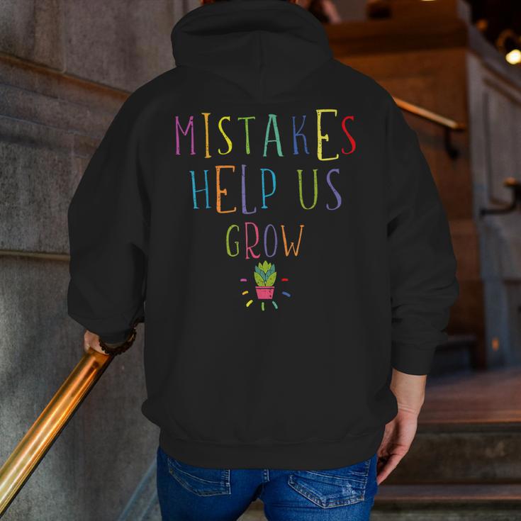 Growth Mindset Shirt For Teacher Mistakes Help Us Grow Men Zip Up Hoodie Back Print, funny gift Growth Mindset Shirt For Teacher Mistakes Help Us Grow Men Zip Up Hoodie Back Print, funny gift