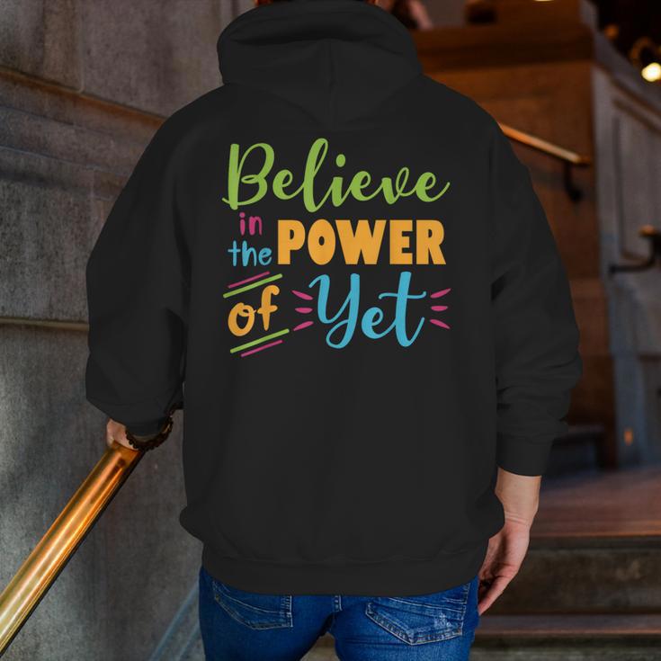 Growth Mindset Teacher Believe In The Power Of Yet Men Zip Up Hoodie Back Print, funny gift Growth Mindset Teacher Believe In The Power Of Yet Men Zip Up Hoodie Back Print, funny gift