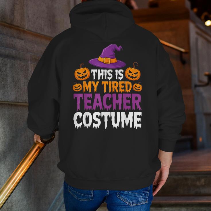 Halloween Costumes For Teachers Tired Teacher Costume Tee Men Zip Up Hoodie Back Print, funny gift Halloween Costumes For Teachers Tired Teacher Costume Tee Men Zip Up Hoodie Back Print, funny gift