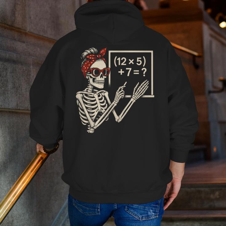 Halloween Math Teacher Skeleton Six Seven Meme Brainrot Men Zip Up Hoodie Back Print, funny gift Halloween Math Teacher Skeleton Six Seven Meme Brainrot Men Zip Up Hoodie Back Print, funny gift
