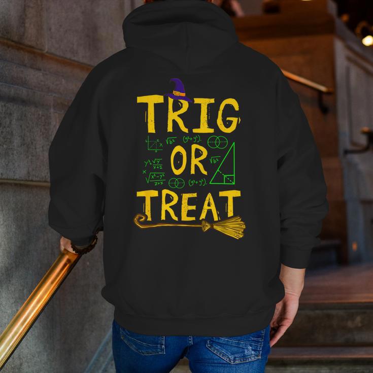 Halloween Math Teacher Trig Or Treat Student School College Men Zip Up Hoodie Back Print, funny gift Halloween Math Teacher Trig Or Treat Student School College Men Zip Up Hoodie Back Print, funny gift