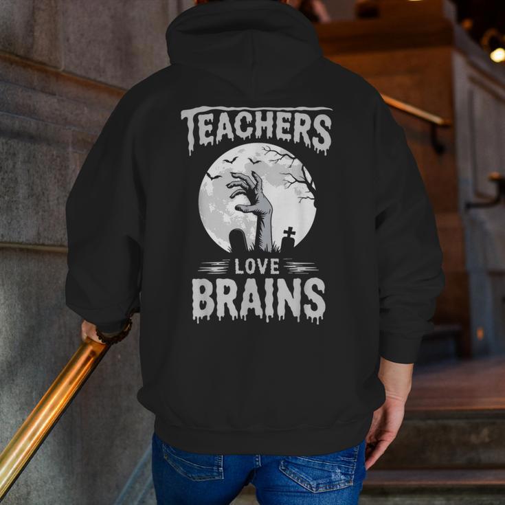 Halloween Teacher Tshirts Zombie Teachers Love Brains Men Zip Up Hoodie Back Print, funny gift Halloween Teacher Tshirts Zombie Teachers Love Brains Men Zip Up Hoodie Back Print, funny gift