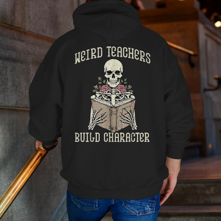 Halloween Weird Teachers Build Character Costume Men Women Men Zip Up Hoodie Back Print, funny gift Halloween Weird Teachers Build Character Costume Men Women Men Zip Up Hoodie Back Print, funny gift