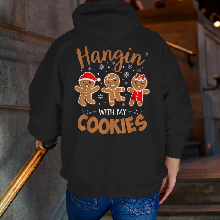 Hangin With My Cookies Gingerbread Women Christmas Teacher Men Zip Up Hoodie Back Print, funny gift Hangin With My Cookies Gingerbread Women Christmas Teacher Men Zip Up Hoodie Back Print, funny gift
