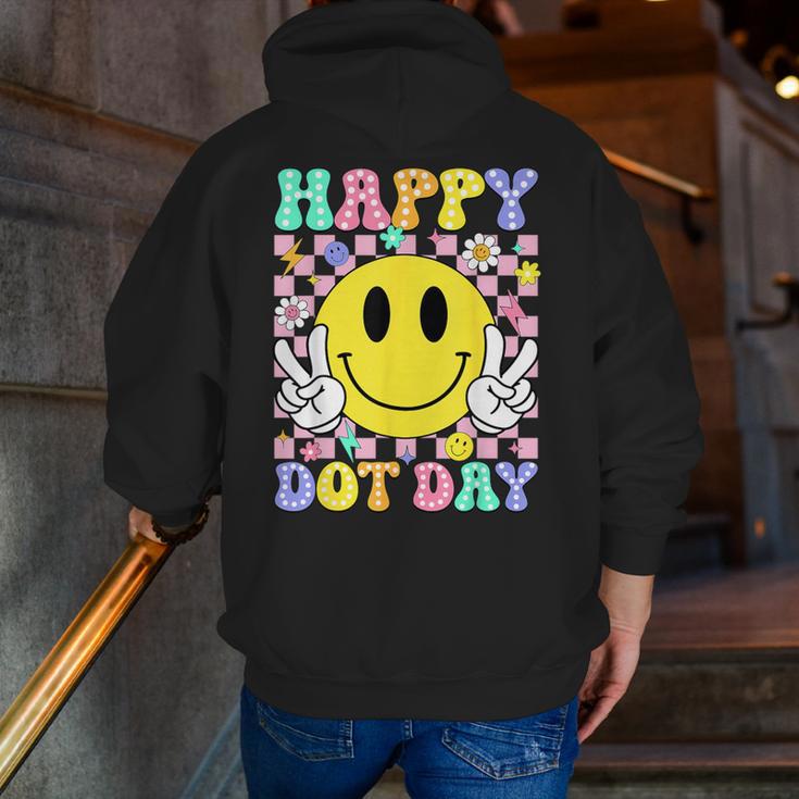 Happy Dot Day Shirts Teacher Student Girls Kids Smile Face Men Zip Up Hoodie Back Print, funny gift Happy Dot Day Shirts Teacher Student Girls Kids Smile Face Men Zip Up Hoodie Back Print, funny gift