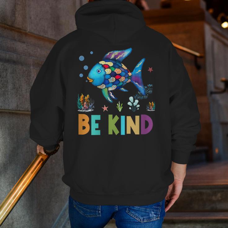 Happy First Day Of School Fish Rainbows Teacher Be Kind Men Zip Up Hoodie Back Print, funny gift Happy First Day Of School Fish Rainbows Teacher Be Kind Men Zip Up Hoodie Back Print, funny gift