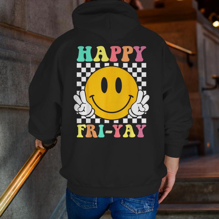 Happy Fri-Yay Teacher Friday Weekend School Men Zip Up Hoodie Back Print, funny gift Happy Fri-Yay Teacher Friday Weekend School Men Zip Up Hoodie Back Print, funny gift